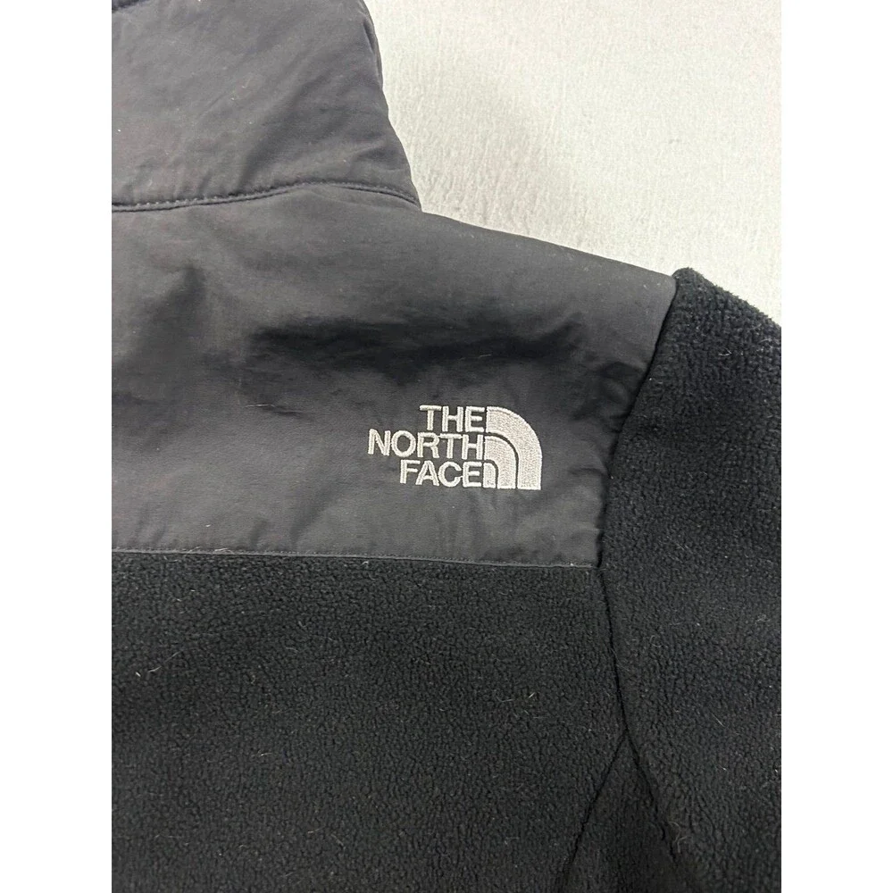 Kids The North Face Denali Fleece Jacket Youth Small Black Full Zip Pockets